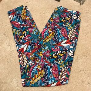 Agnes & Dora small/medium feather leggings